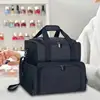 70 Bottles Nail Polish Organizer Bag fabric cloth Cosmetic Handbag Organizer Storage Case Travel Carrying for Nail Stuff & Tools 5
