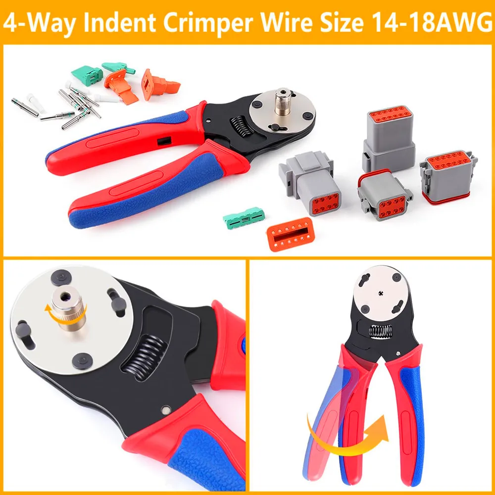 독일 압착 도구 338PCS 세트, DT 커넥터 키트, 2 핀, 3 핀, 4 핀, 6 핀, 8/12 핀