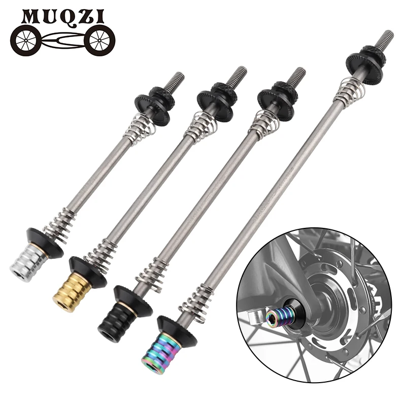 Quick Release Bike Axle Upgraded Set Titanium Alloy For Road Bike
