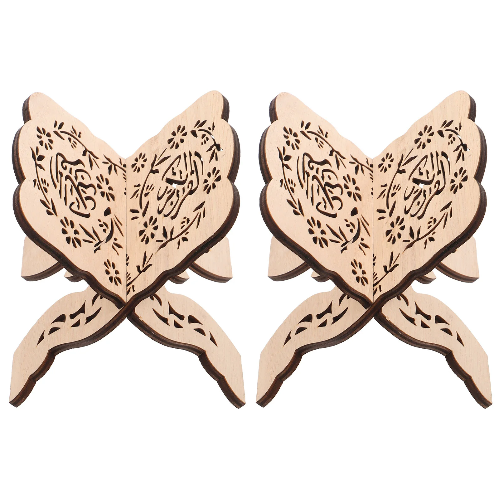

Household Portable Multifunctional Reading Wooden Koran Bookshelf Temple Reading Stand Desktop Decorations for Home Office