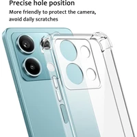 Shockproof Silicone Case For Xiaomi Redmi Note 13 12 12S 12T 11 11T 11S 10 10S Pro Plus Pro+ 4G 5G Clear Soft Ultra Thin Shell - Image 2