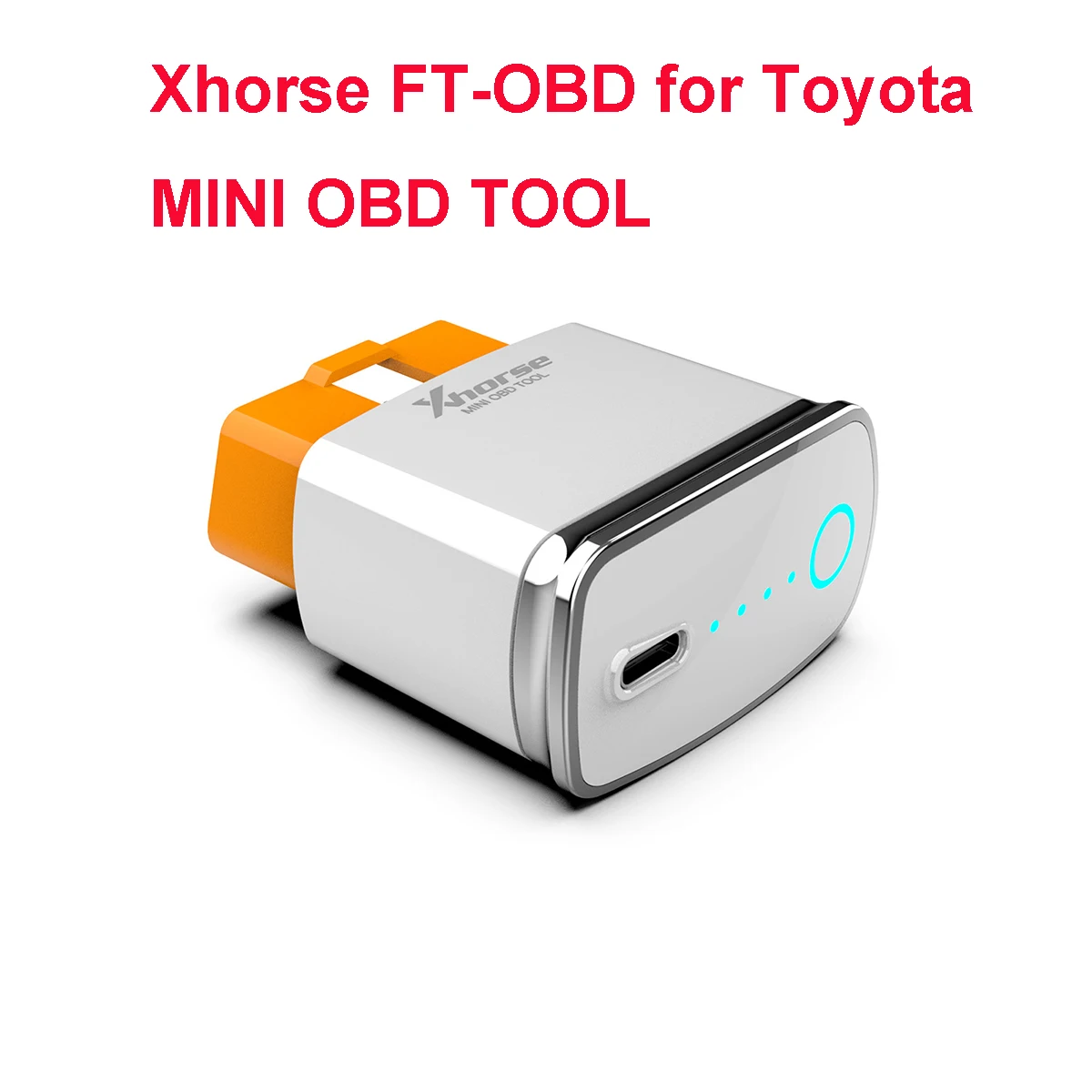 

Xhorse FT-OBD MINI OBD TOOL for Toyota Smart Key Programming Add Ke-y and All K-ey Lost Work with VVDI Key MAX App FT XDMT0GL