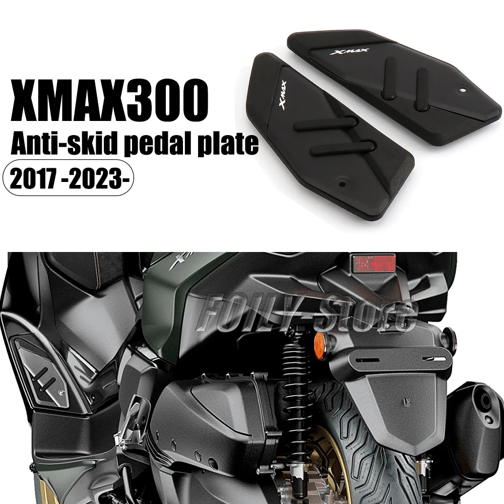 

Estriberas X-MAX para Yamaha XMAX 125, 250, 300, 400, 2017-2023, placa de Pedal antideslizante, reposapiés