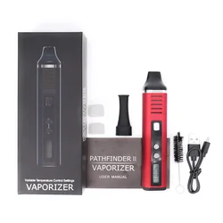 Hugo Vapor Pathfinder V2 Kit de cera de hierbas secas, bolígrafo de vapeo Pathfinder II de 2200mAh, pantalla LCD, cigarrillo electrónico, vaporizador vs Nokiva