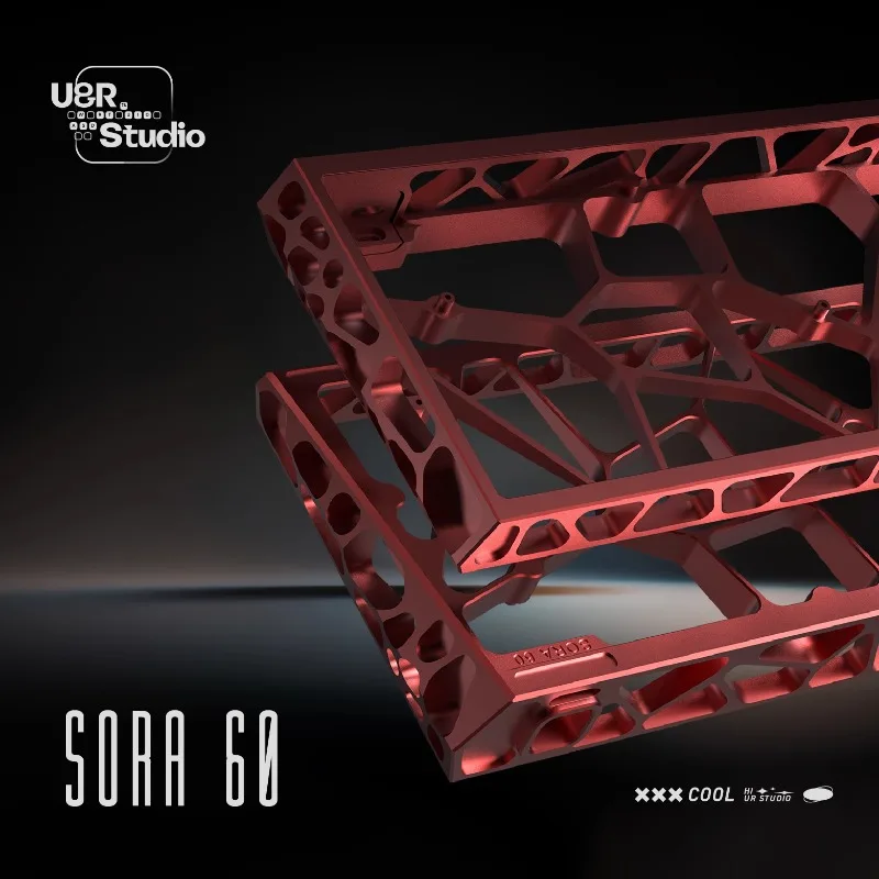 GH60 홀로우 키보드 케이스 Sora60 홀로우 CNC 알루미늄 합금 케이스 마그네틱 축 Wooting60he HM GT60 M64 커스텀 키보드 케이스