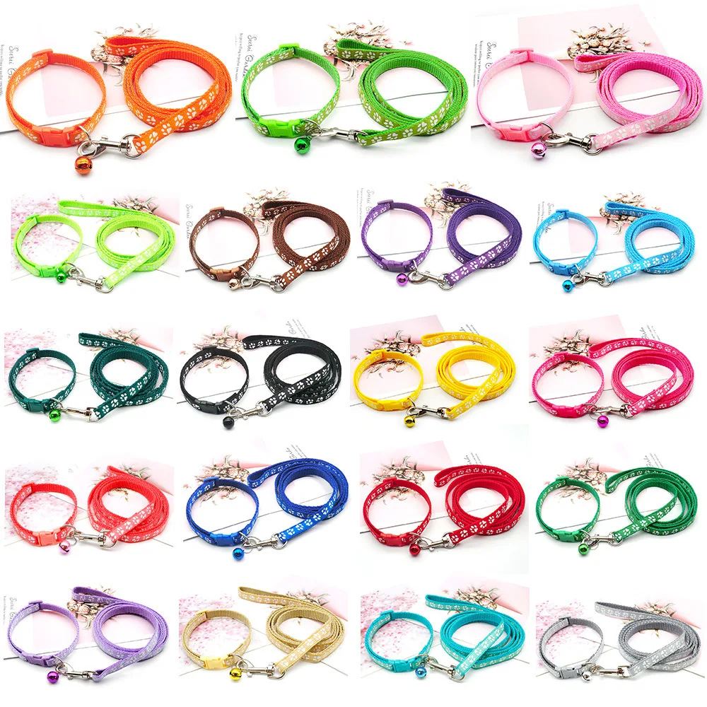 1pc Cute Dog Leash and Collar Set 1.2M for Puppy Cat Traction Rope Dog Collar Harness Durable Walking Pet Supplies Anti-lost 1pc Cute Dog Leash and Collar Set 1.2M for Puppy Cat Traction Rope Dog Collar Harness Durable Walking Pet Supplies Anti-lost