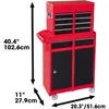 Torin Rolling Garage Workshop Tool Organizer: Detachable 4 Drawer Tool Chest with Large Storage Cabinet 3