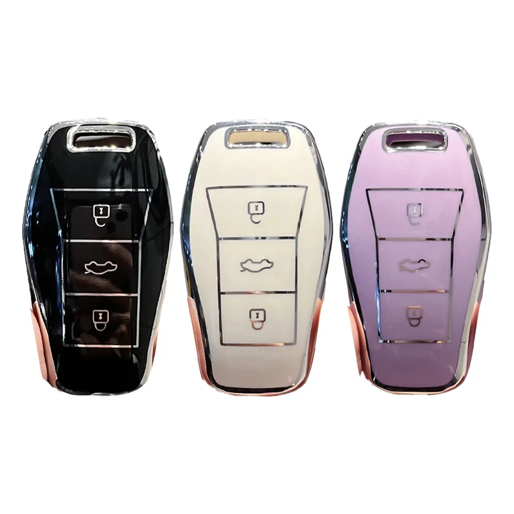 Key Case,Key Case Cover,Car Key Shell,Remote Control Case Cover,Flip Key Fob Shell Long Lasting Key Case Cover Shell Fob for JAC SOL E10X QX X7 X8 E50 X6 A5 Anti Corrosion Properties Extended Lifespan