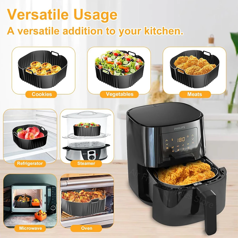 19CM Air Fryer Silicone Liners for Philips 4.2L Series 2000 NA229 NA320/00 air fryer liners,air fryer accessories,air fryer baking tray,air fryer silicone tray