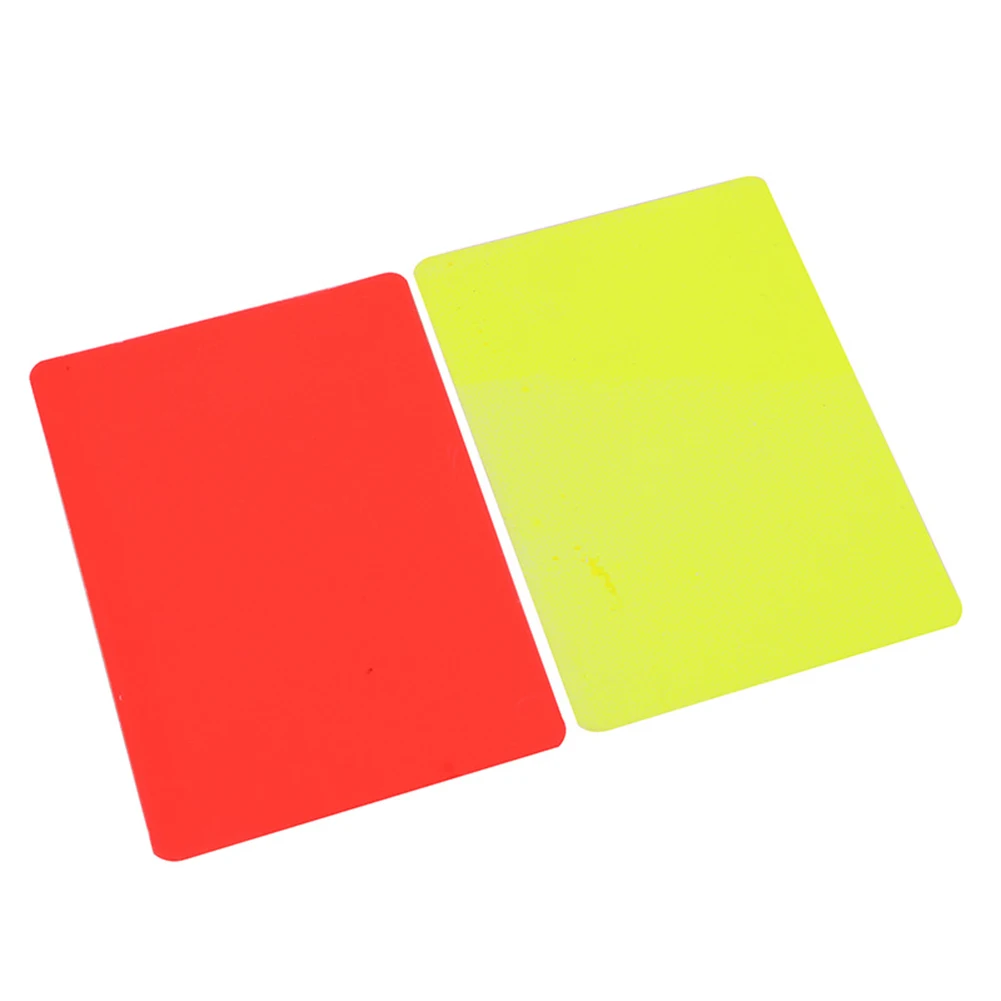 Hot Sale Red Card Skillful Manufacture Soccer Referee Tool Red Yellow Cards for Football Match Training 3.2x4.3 inch