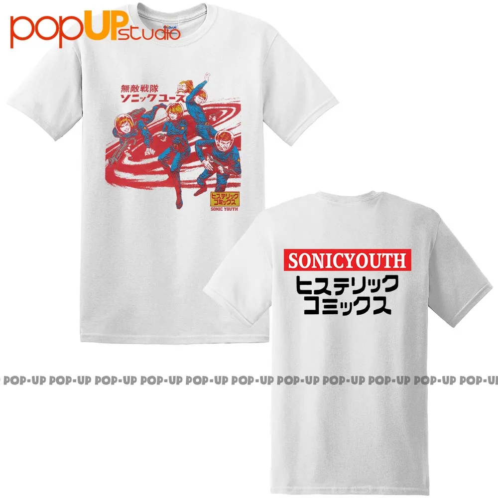 thumbnail image 1 of Camiseta unisex de dos caras con la gira del concierto de Sonic Youth del anime Dirty Japan 1992, 1 of 4