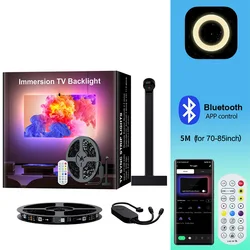 Vibrant RGB Ambient Smart LED TV Backlight Strip with AR Color Sensor & Music Sync (5M - 16.4FT)