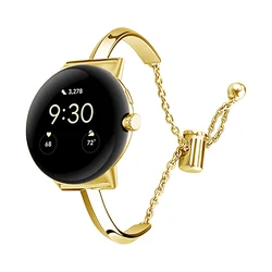 Elegante cinturino in metallo a T per orologio da donna con regolazione rapida senza attrezzi