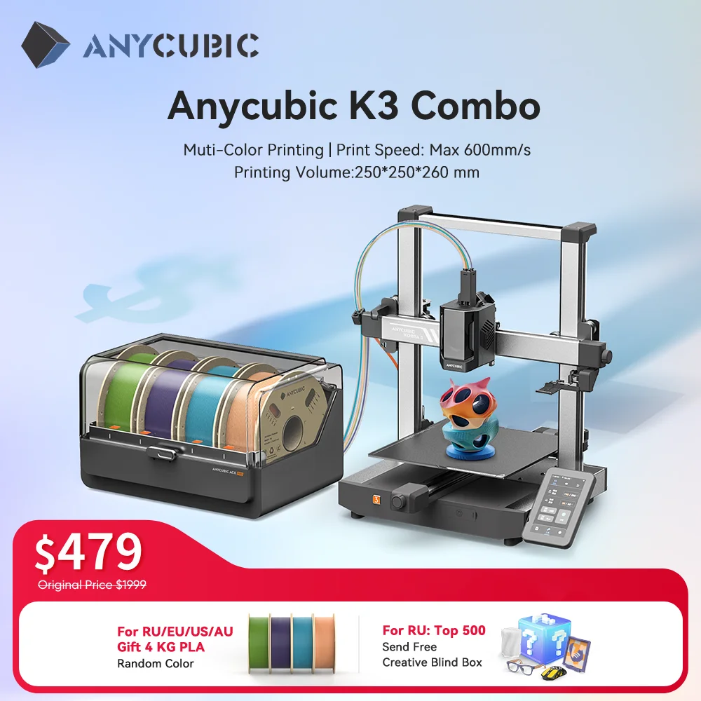 ANYCUBIC-K3-Combo-Multi-Color-FDM-3D-Printer-With-Max-600mm-s-Printing ...