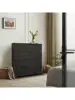Dresser for Bedroom with 9 Drawers Chest of Drawers Storage Drawers Organizer Unit Black Wide Fabric Dresser with Fabric 2