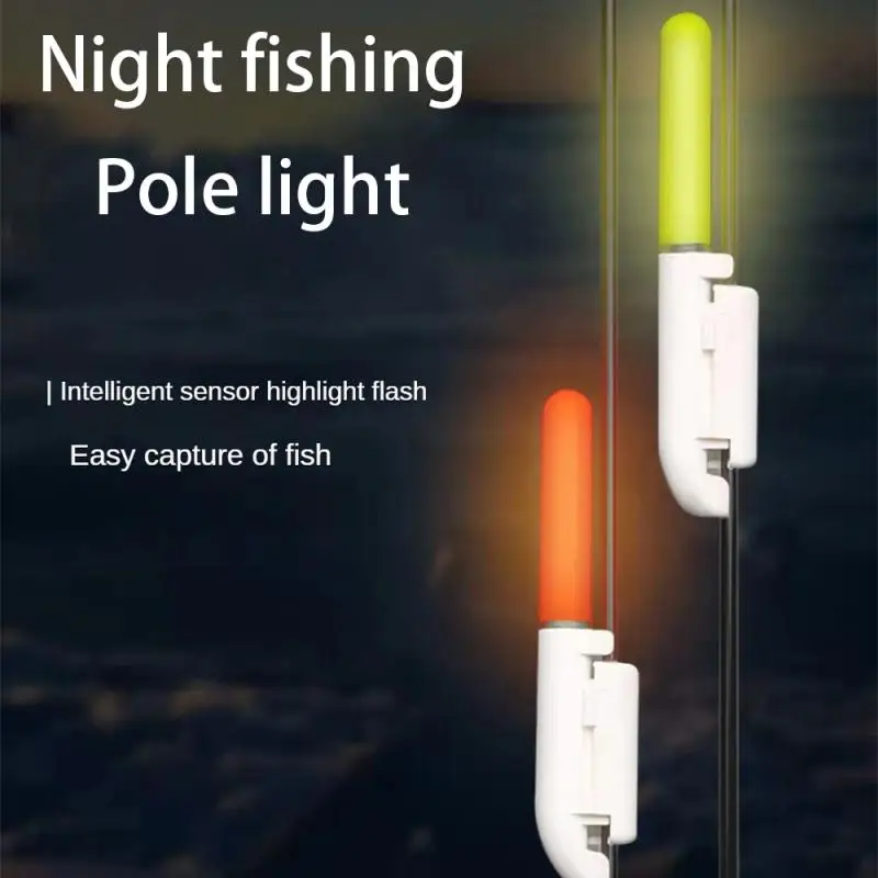 Night Fishing Rod Fish Bite Indicator Double Spring Hook LED Fishing Rod  Tail Round Seat Pole Light Fishing Accesories - AliExpress