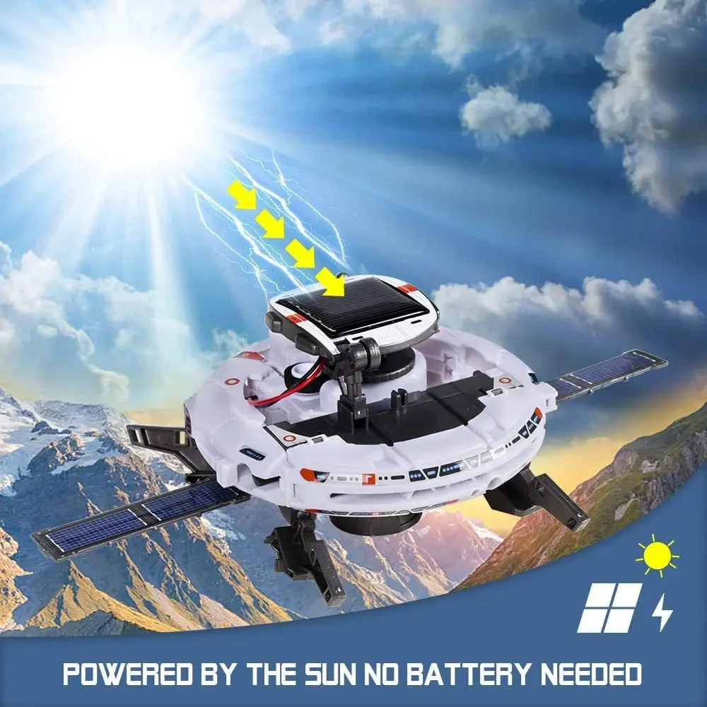 6 in 1 Solar robot Toys STEM Educational Solar Space Building Toys DIY Science robot diy Kit for Kids Aged