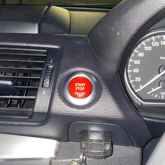 Red Engine Start/Stop Button Cover For BMW E Chassis 3 Series E90 - Foto 2