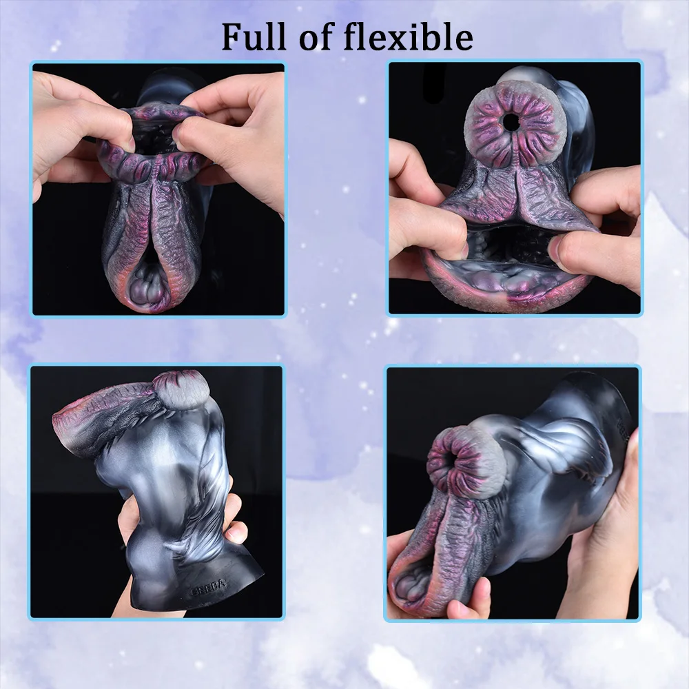 vakuum penispumpe Dual Channel Masturbation Cup Silicone Male Masturbator Vagina Massage Sex  Toys