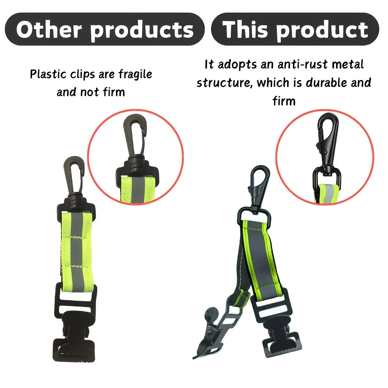 Portable Glove Holder with Durable Metal Clip Design - Versatile Storage