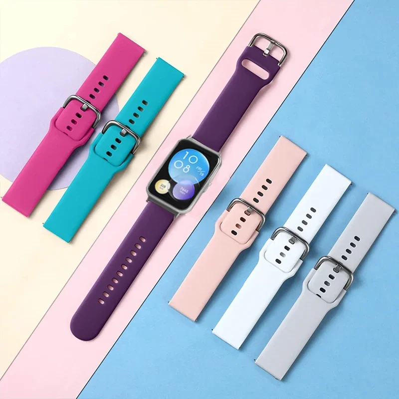 Sport Watchband – Waterproof Silicone Wristband with Metal Buckle