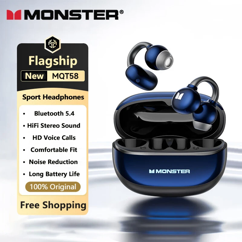 Open Ear Monster Hdtv Headphones Monster MQT58 Sports Headphones