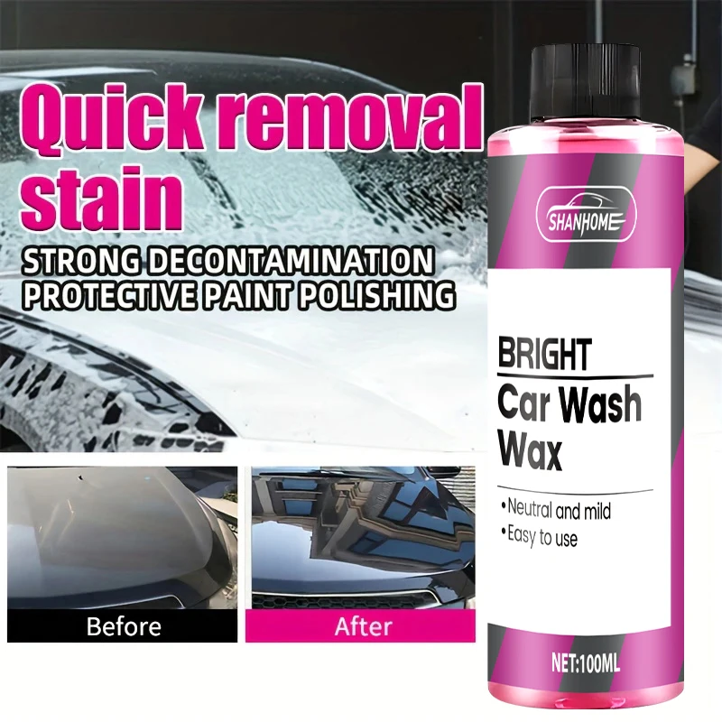 Pink Foaming Extreme Bodywash & Wax Foaming Car Wash Soap Works with Foam Cannons/Guns or Bucket Washes For Cars Trucks