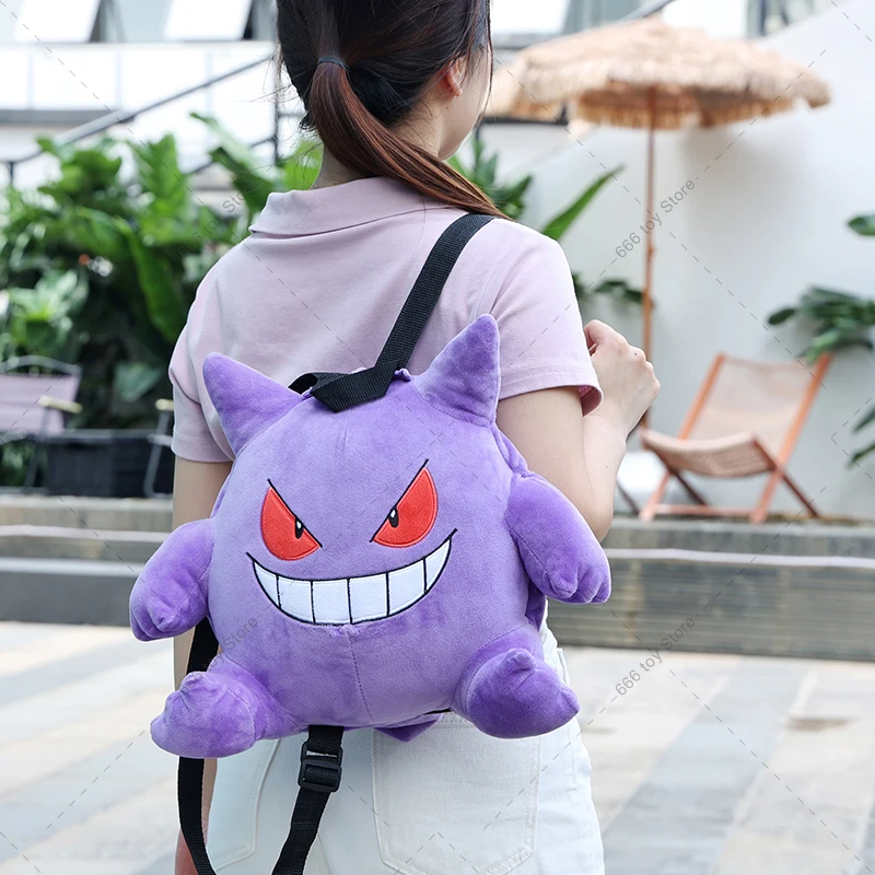 11 Styles Pokemon Plush Backpack Mimikyu Eevee Gengar