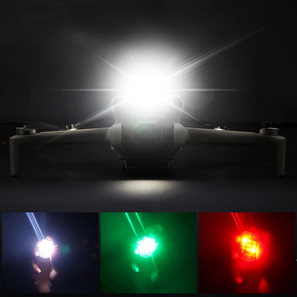 Drone Strobe Light USB Rechargeable Blinking LED Flash 3 Modes Wireless LED Drone Strobe Light for DJI Avata 2/ Mini 3/4 Mavic 3