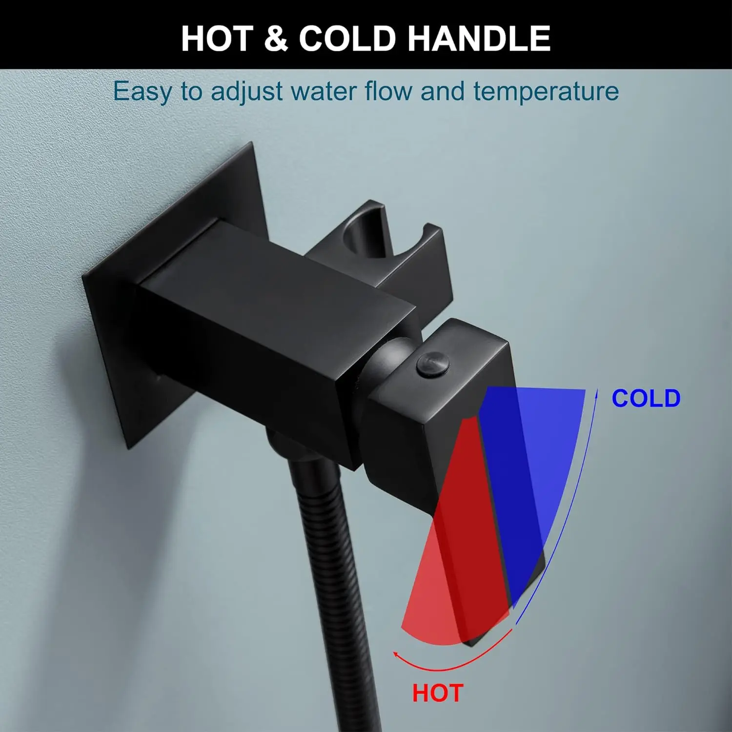 Description Picture 5 of itemKEMAIDI Warm Water Bidet Sprayer for Toilet Hot and Cold Water Tap Mixer Stainless Steel Handheld Bidet Attachment Set