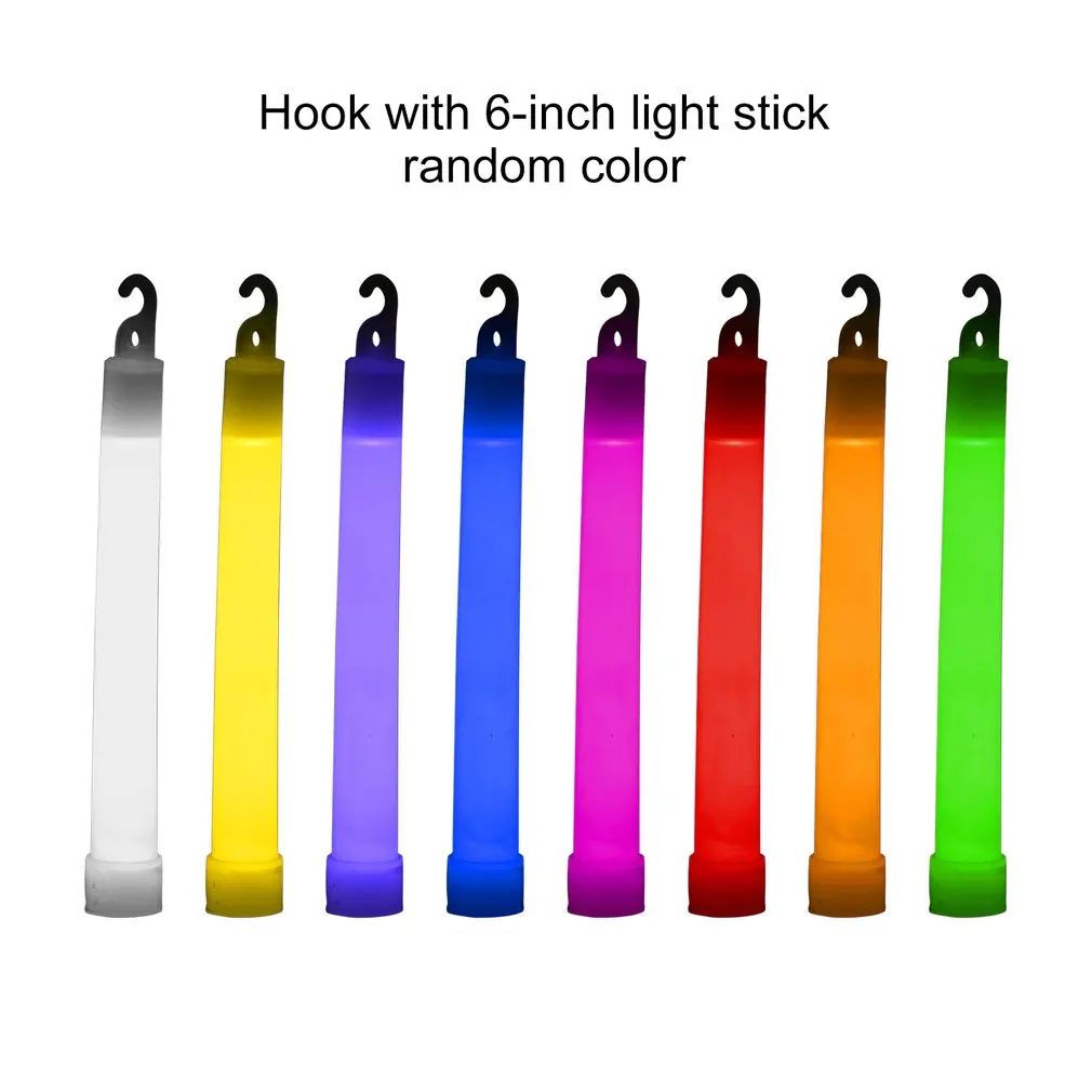 

6 inch Glowing Stick Chemical Glow Stick Light Stick Outdoor Camping Emergency Lights for Party Christmas Decoration