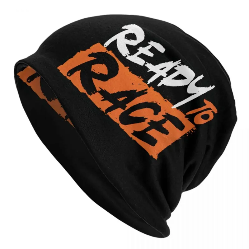 

Ready To Race Men Women Unisex Winter Warm Knitted Hat Adult Motorcycle Rider Racing Sport Bonnet Hats Skullies Beanies Caps