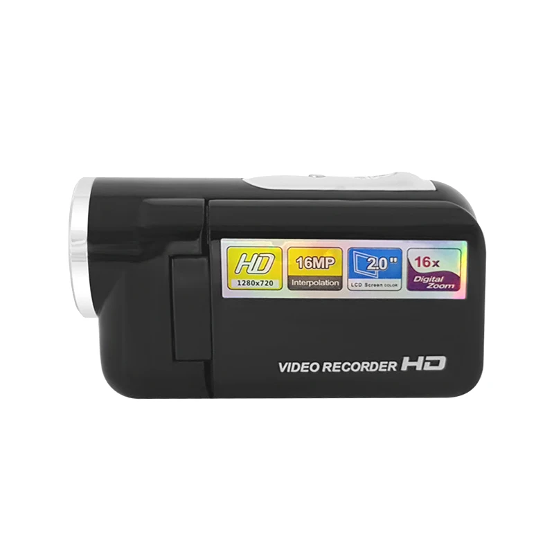 2.0 Inch Digital Camcorder 16 Million Pixels HD Handheld 16X Zoom SD/MMC TFT Display DV DVR YouTube Blogger