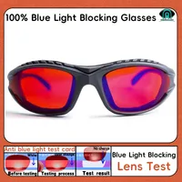 Red Lens，Orange Lens 100% Blue Light Blocking Goggles Glasses  Gaming Glasses Anti fatigue fashion Phone Eyeglasses 2