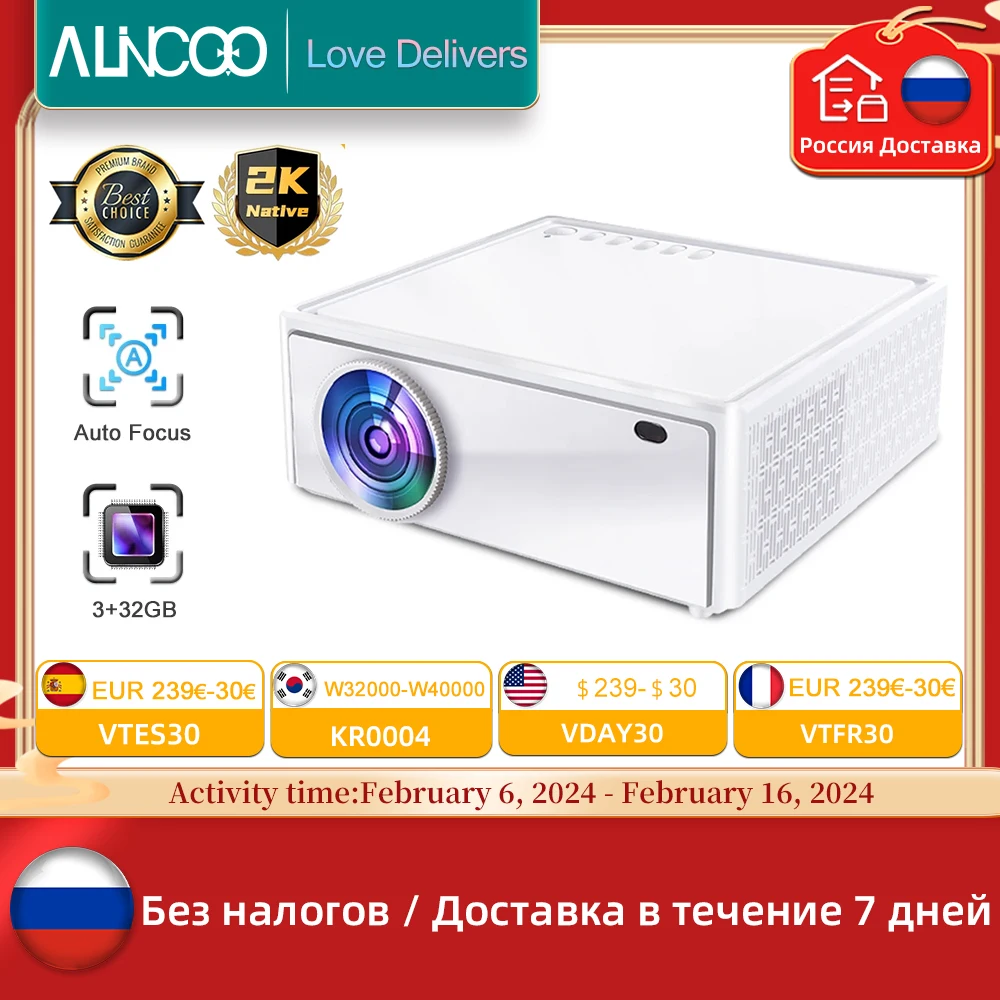 Everycom 2K E700 Pro 2560X1440P Proiettore 4K Android 12 Smart Tv Per Proiettori Home Movie Theater Beam Con 3 + 32G 2.4/5G Wifi