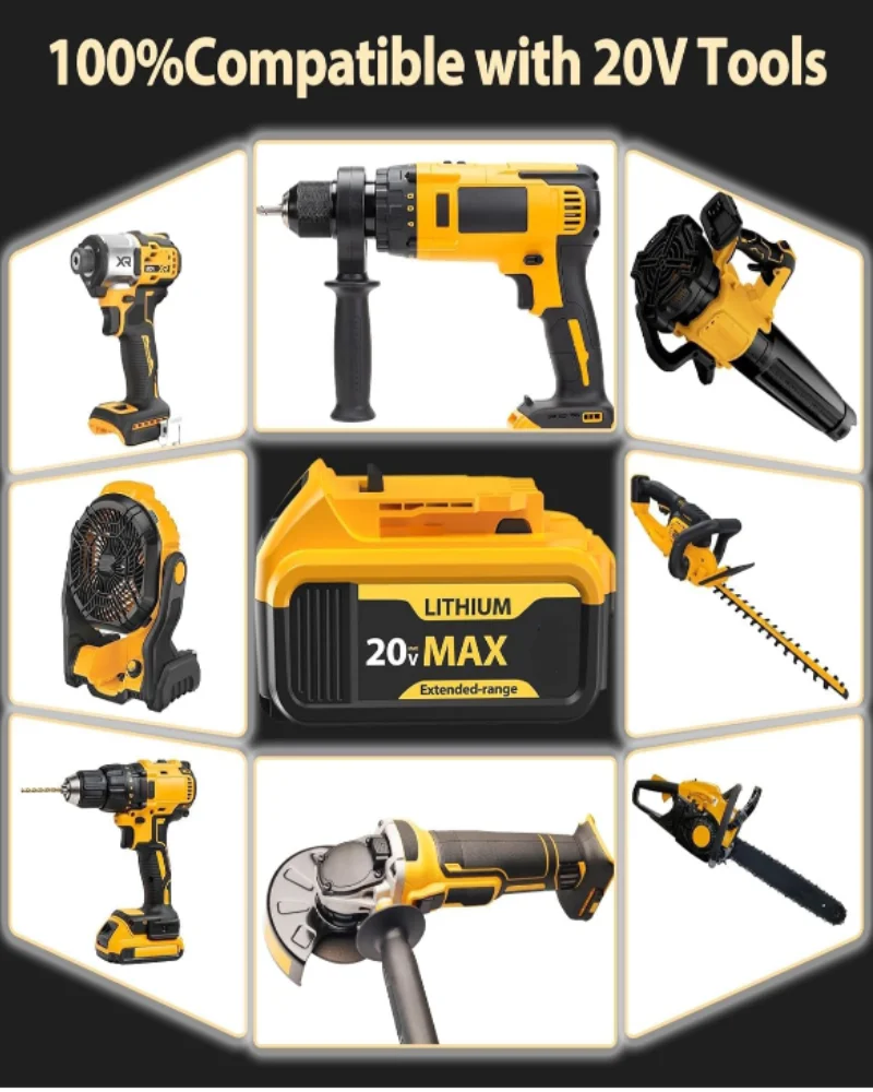 20V Lithium Battery Charger Set 6