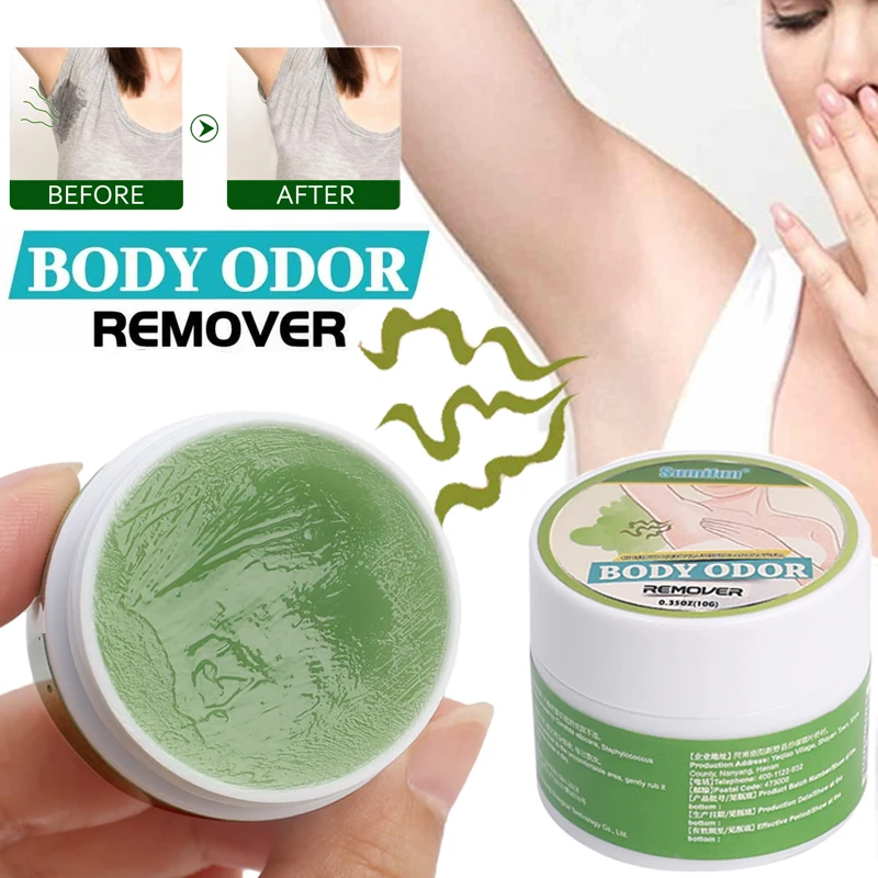 Odor Eliminator Effective Underarm Care Bleaching Cream 10g Significant Effect Body Remove Odor Refreshing Lasting Aroma Cream private antibacterial ointment psoriasis cream remove odor pruritus dermatitis genital vulva itching thigh itch plaster 10g