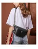Women’s Waist Pack Genuine Cowhide Leather Large Capacity Simple All-match Crossbody Chest Bag 5