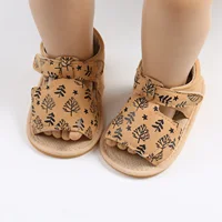 ma&baby 0-18M Newborn Baby Boy Girl Sandals PU Leather Non-slip Summer Toddler Infant Casual Shoes 2
