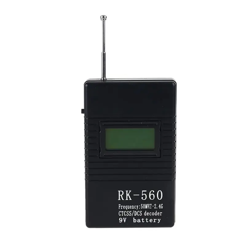 

Handheld 50MHz-2.4GHz Frequency Counter Easy Operation RK560 Frequency Counter for DCS and CTCSS Frequency Test Portable LX9A