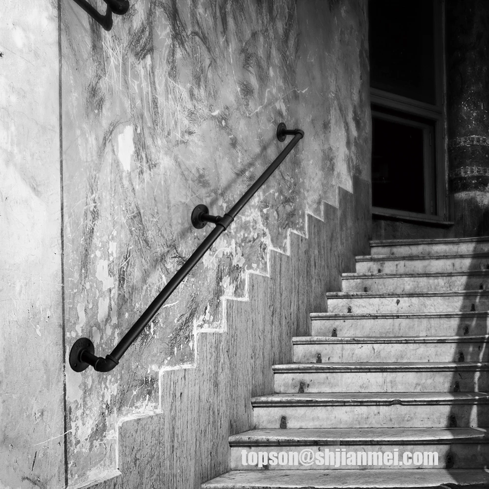 Pipe Estilo, Indoor Stair Trilhos, Foot Rail Bold