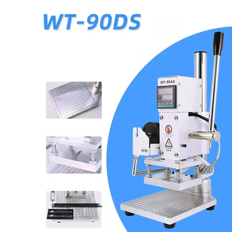 Hot Foil Stamping Machine Digital Heat Press PVC Card Book Leather Paper Wood Embossing