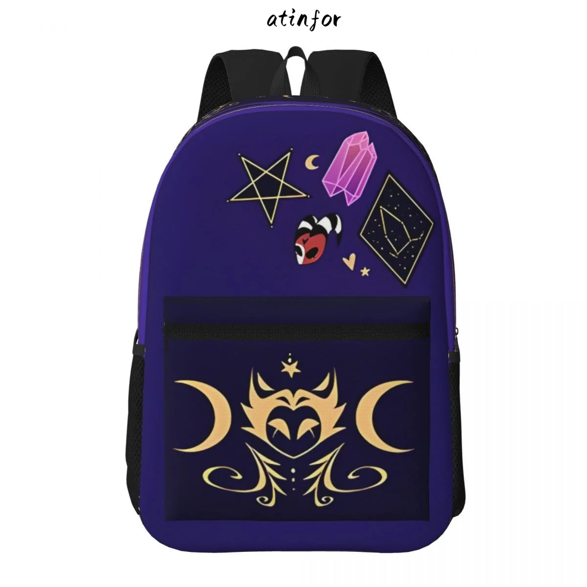 atinfor Helluva Boss Printing Women Backpack Female Laptop Student Bookbag School Bag for Teenage Girl Bagpack 2