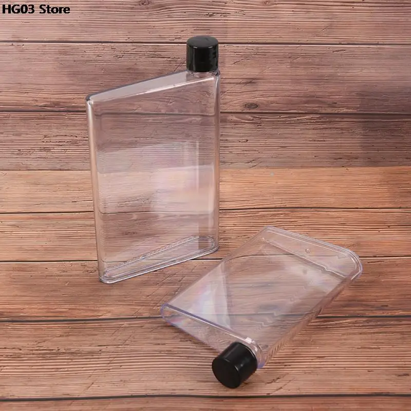 Plastic Water Bottle 1 PC Handy Portable Flat Kettle A5/A6 Notebook Paper Scrub