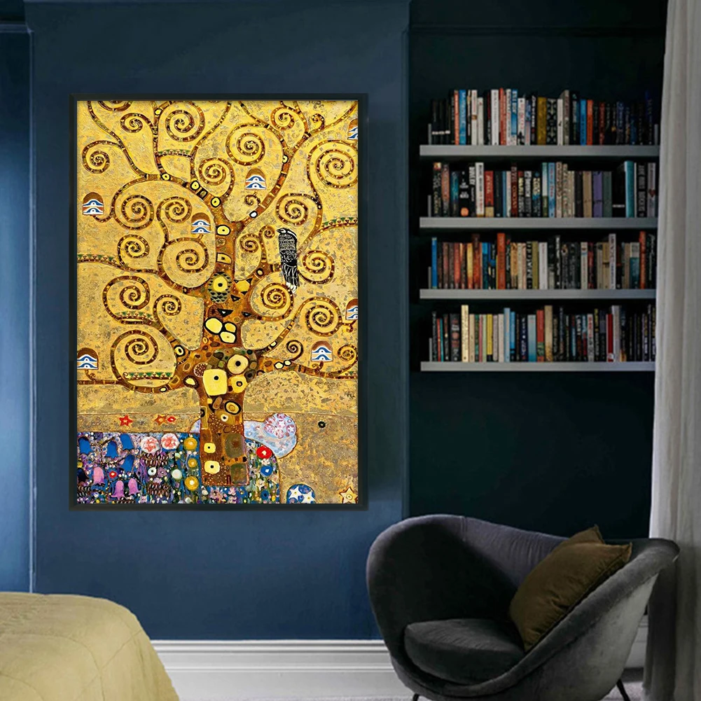 Klimt Inspired Full Embroidery Cross Stitch Kit