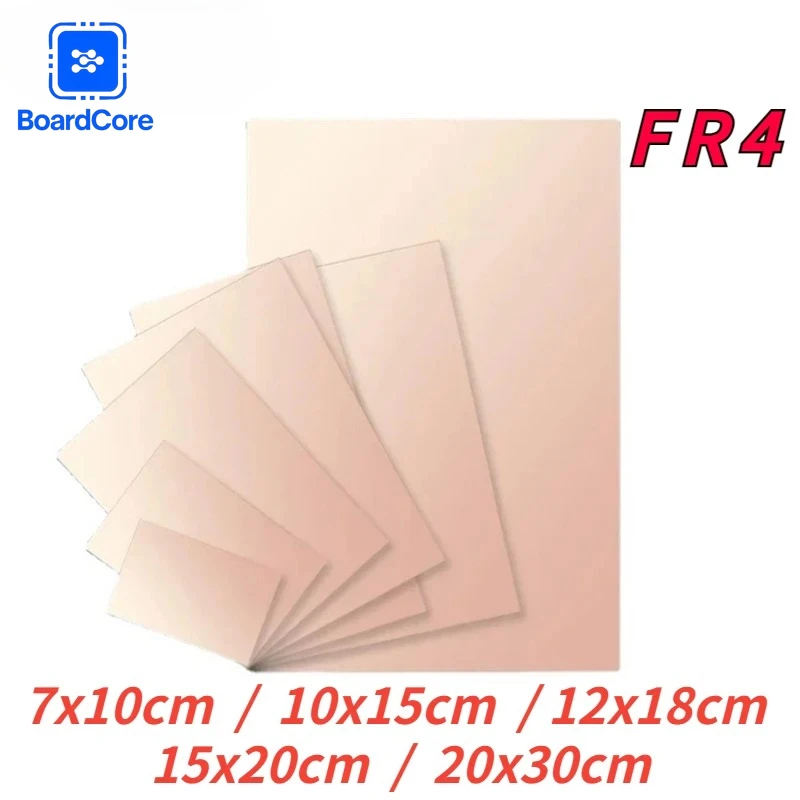 1PC PCB 7x10CM 10x15CM 12x18CM 15x20CM 20x30CM 단면 구리 클래드 플레이트 DIY 범용 프로토타입 PCB 보드