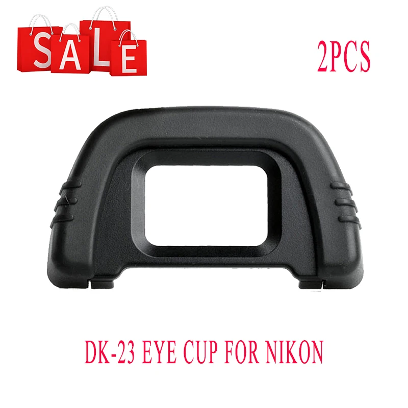 2 Pz Dk-23 Gomma Eyecup Oculare Per Nikon F80 F65 F55 Fm10 D100 D200 D300 D600 D610 D700 D750 D7000 D7100 D90 D80 D70S D70