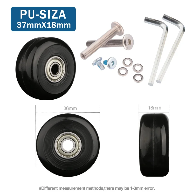 2pcs Luggage Wheels Repair Suitcase Accessories Fashion New Universal  Wheels Replacement 360 Spinner Luggage Casters Accessories