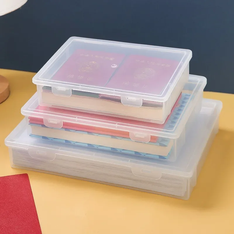 Premium A4 Document Organizer & Dust-Proof Storage Box
