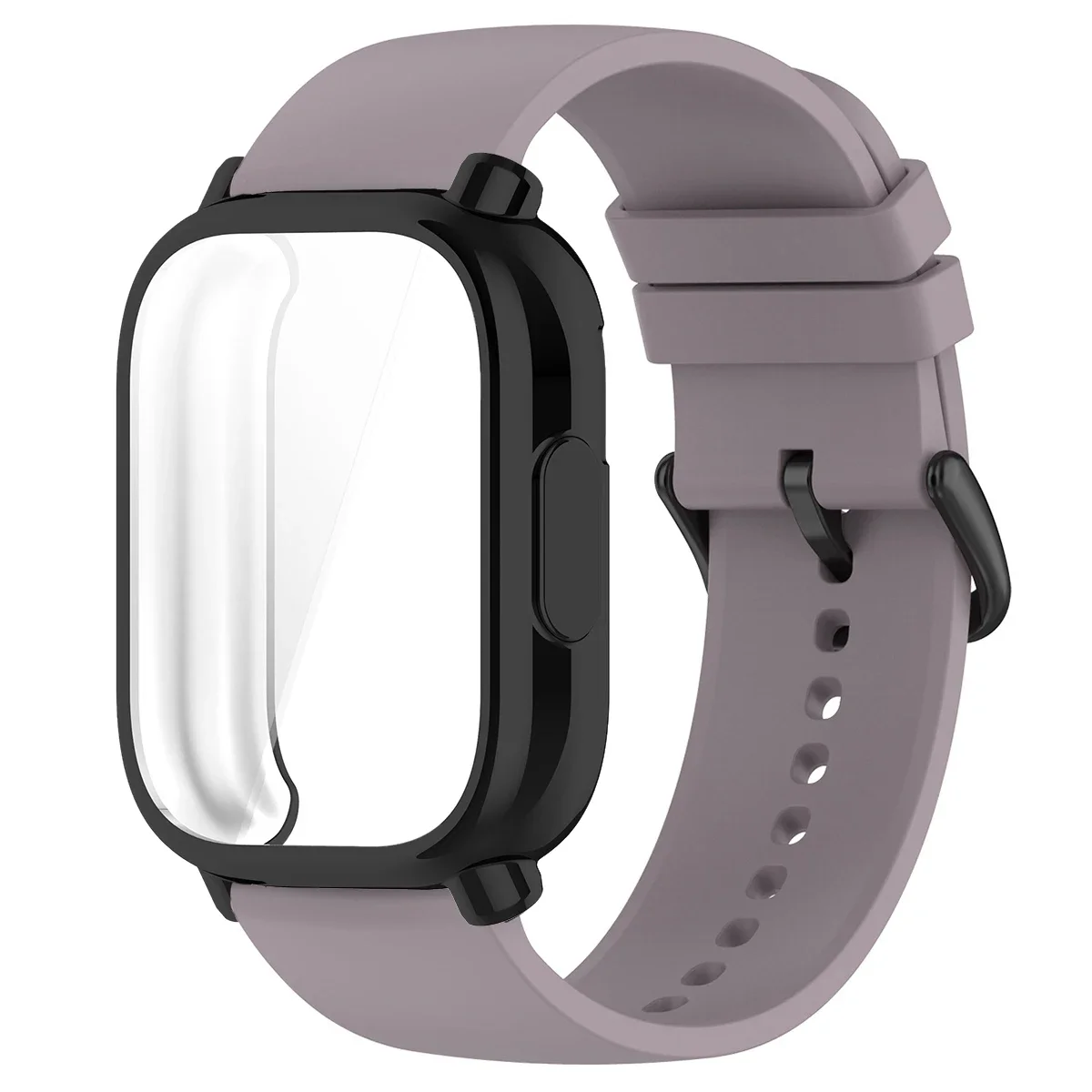 Protective Case with Silicone Strap - Full Cover Screen TPU Soft Shell & Breathable Sport Bands